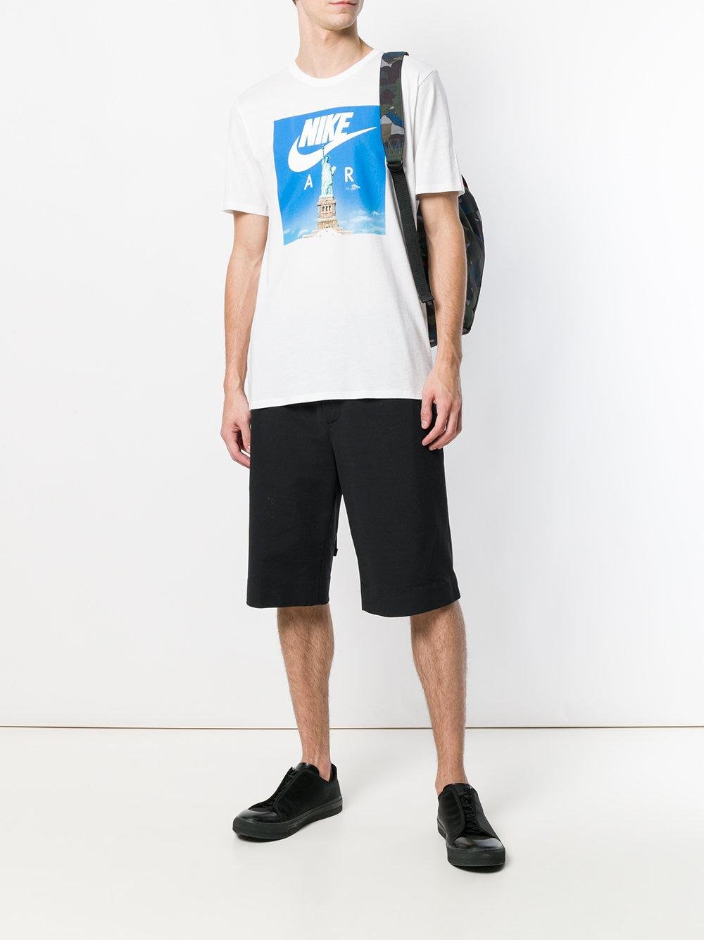 Máxima Enmarañarse Falsedad Nike Statue Of Liberty Print Sportswear T-shirt in White for Men | Lyst