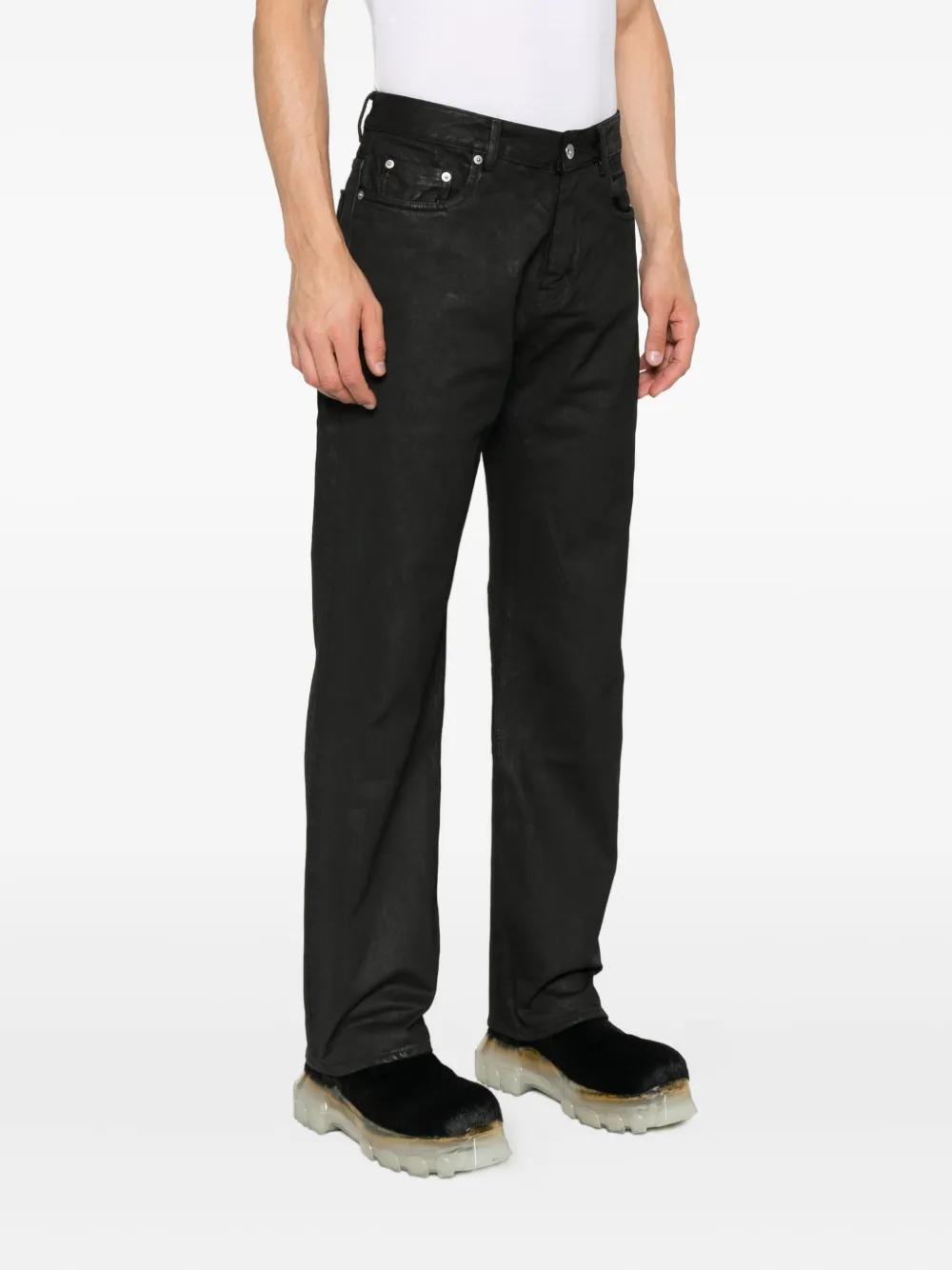 Rick Owens Wax-Coated Jeans in Gray for Men | Lyst