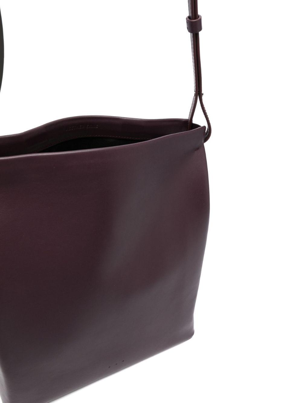 Aesther Ekme Sway Leather Shoulder Bag in Purple