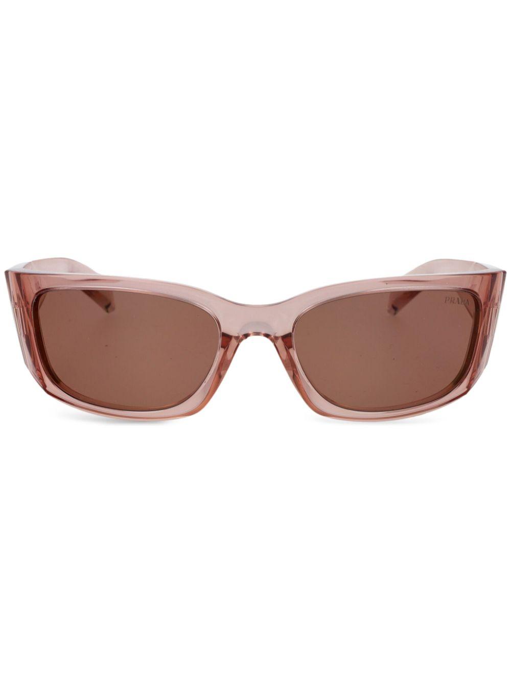 Prada Shield Sunglasses in Brown Lyst UK