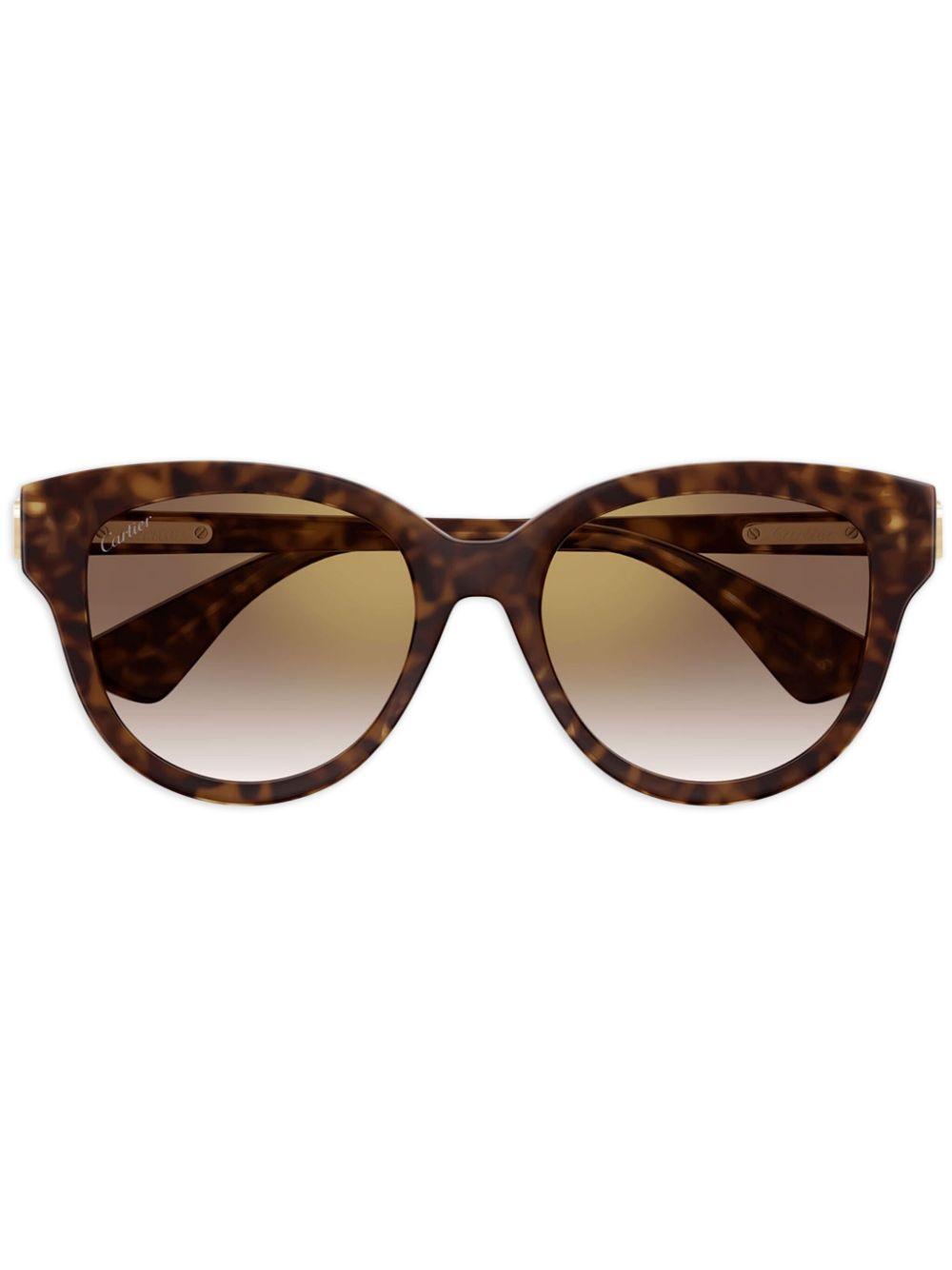 Miu Miu レディース ブラック ブラウン アセテート キャットアイ Miu Miu レディース ブラック ブラウン アセテート キャットアイ