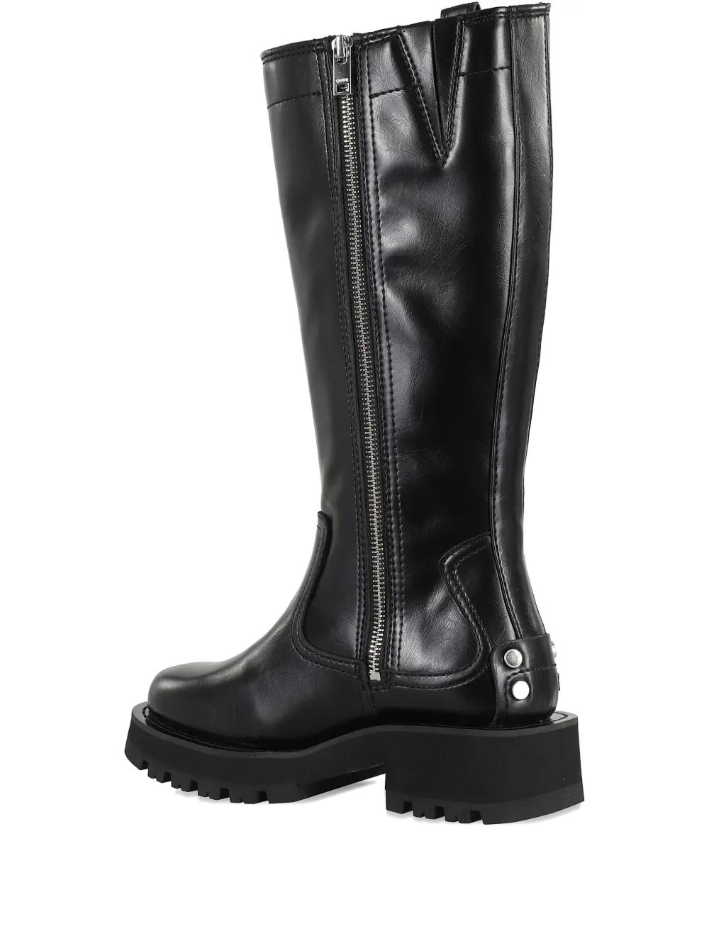ロングブーツ Ganni Boots Women Patent Leather Black Ganni Knee-high boots for Women | Online Sale up to 57% off