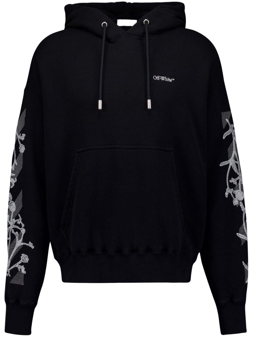 Off White c o Virgil Abloh Floral Print Hoodie in Blue for Men Lyst UK