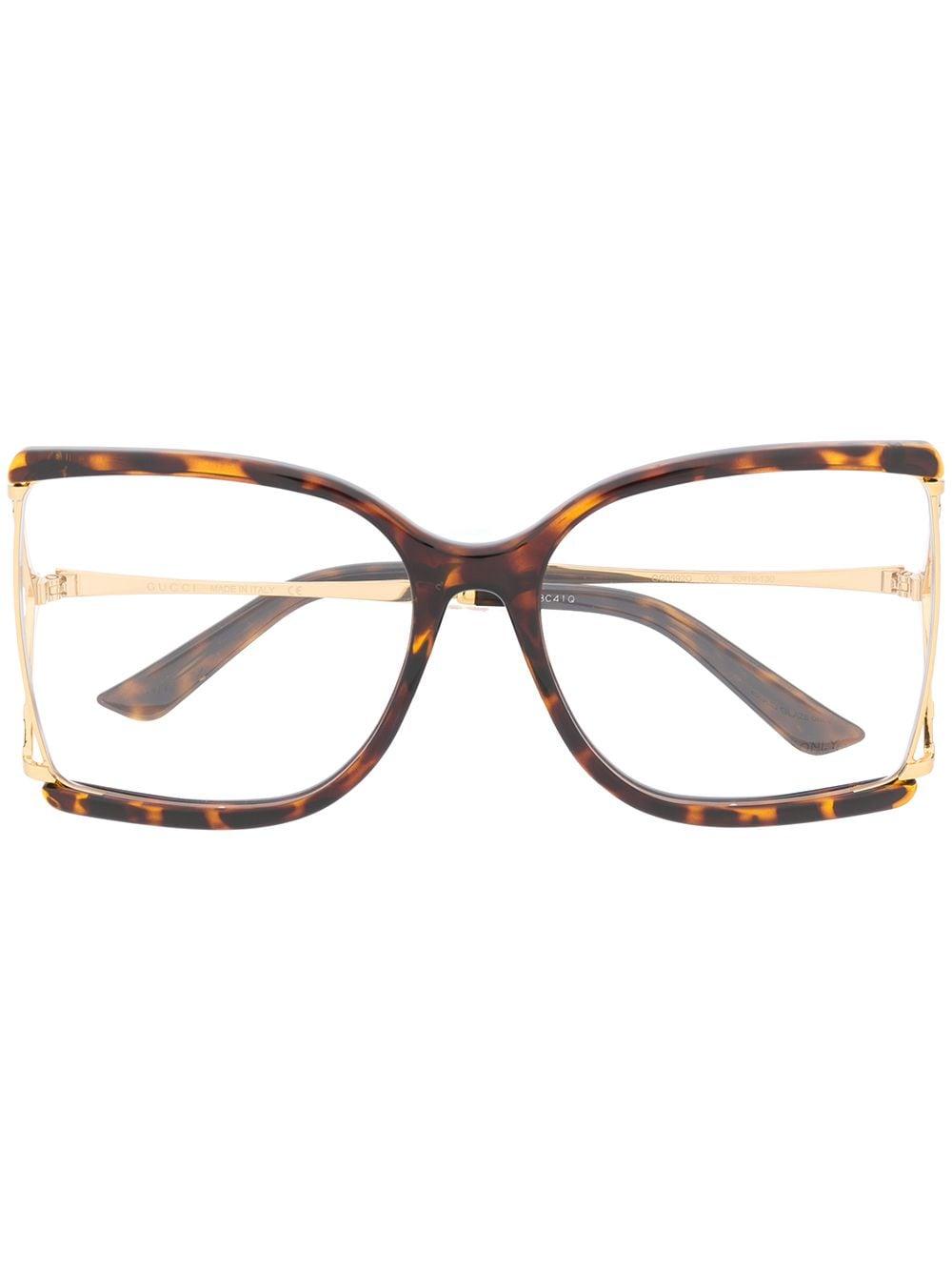 gucci oversized optical frames