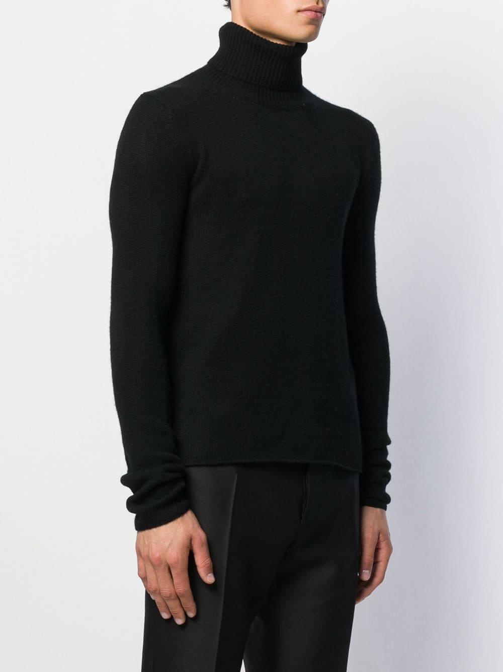 Bottega Veneta Rollneck Cashmere Sweater in Black for Men - Lyst