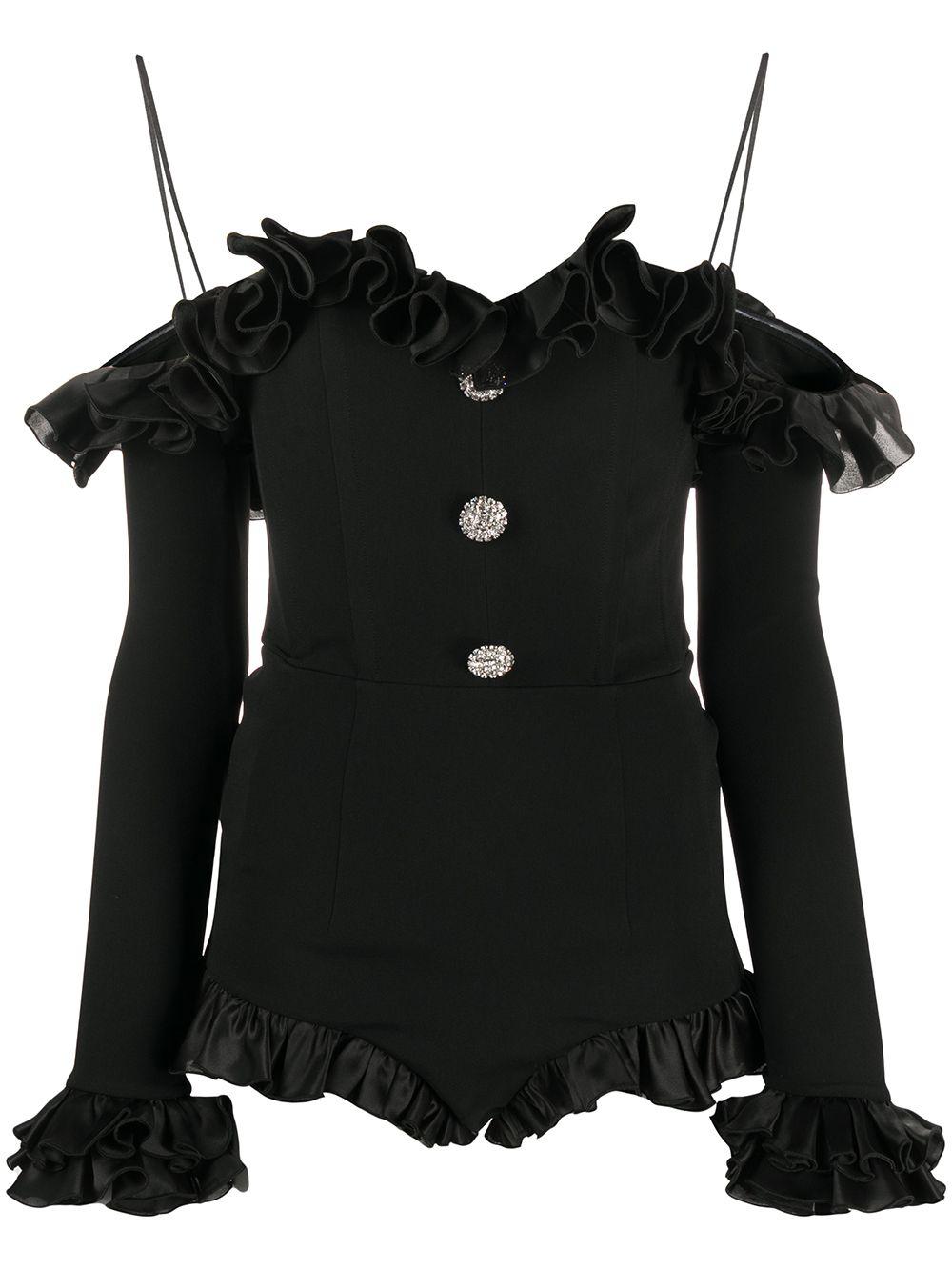 Alessandra Rich Synthetic Ruffled Mini 