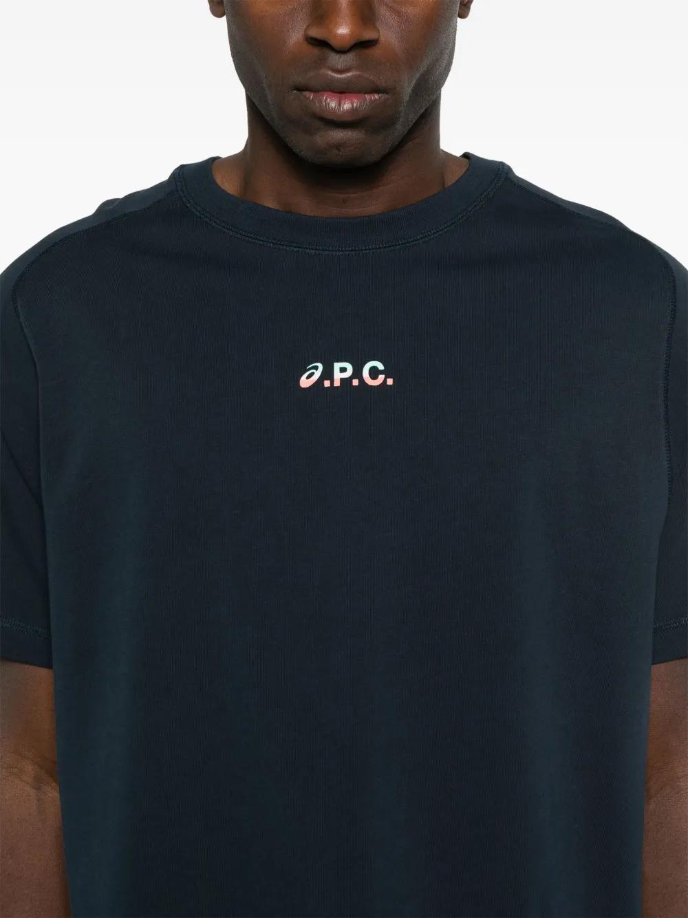 A.P.C. X Asics Wind T-Shirt in Blue for Men | Lyst