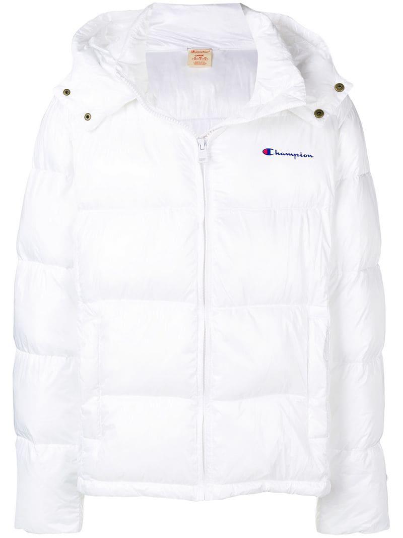 white champion puffer jacket