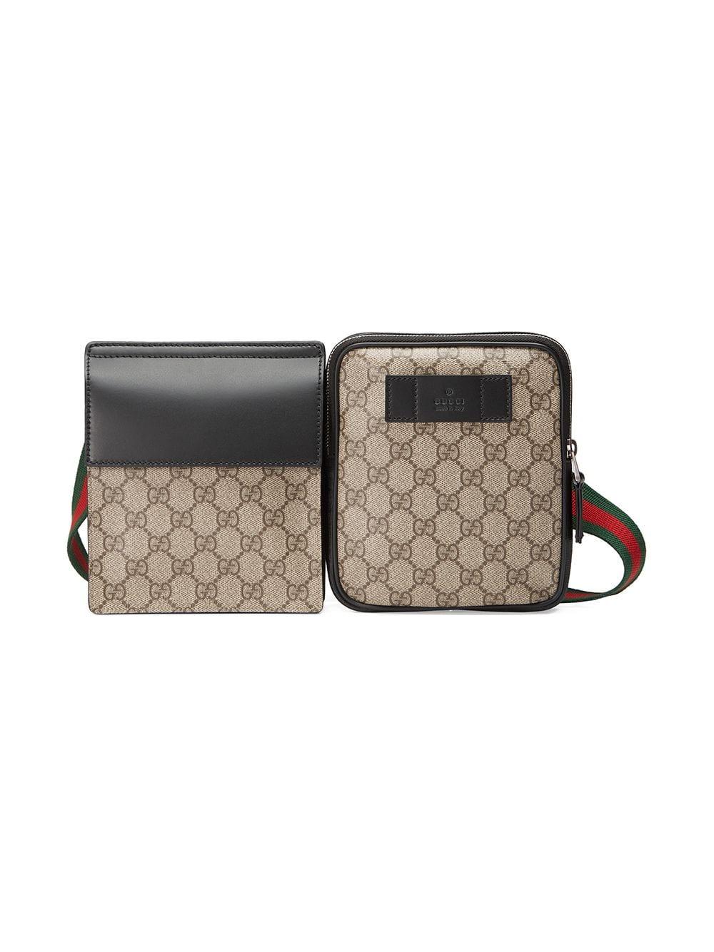 Gucci Black GG Supreme Canvas Belt Bag QFB0010LKB059