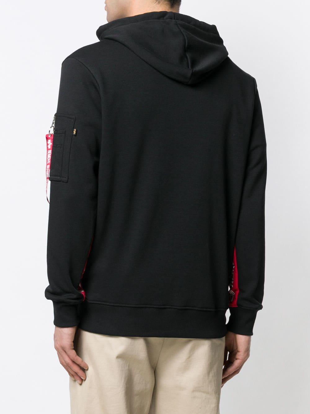 Alpha Industries Cotton Remove Before Flight Hoodie in Black for Men - Lyst