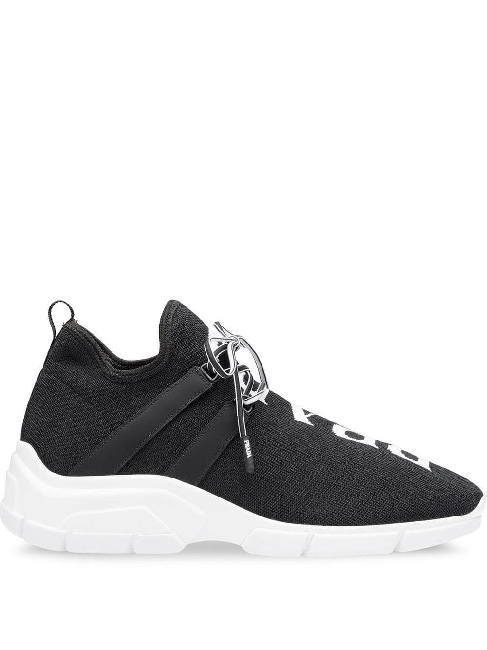 prada stretch knit sneakers