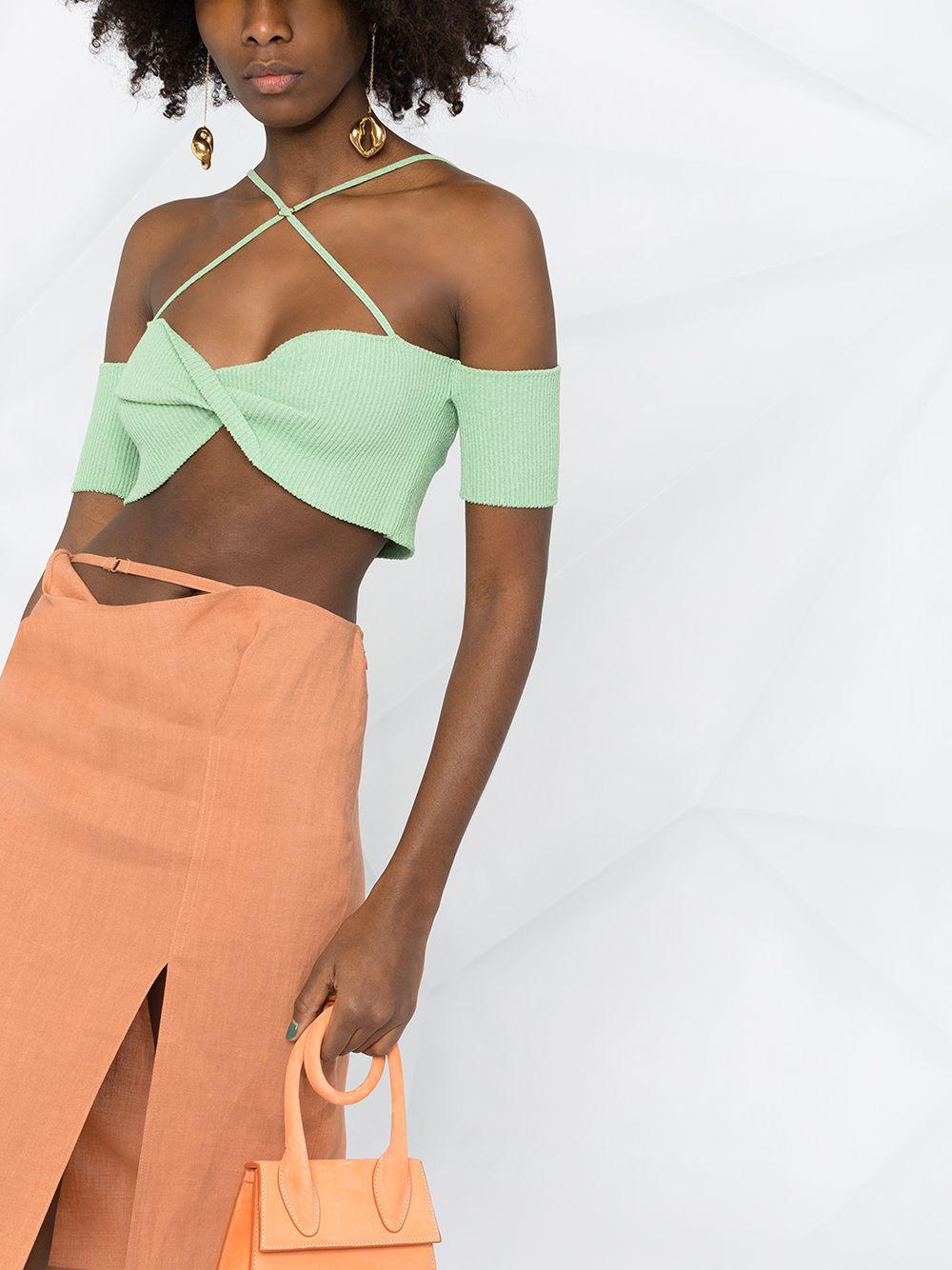 lime green spaghetti strap top