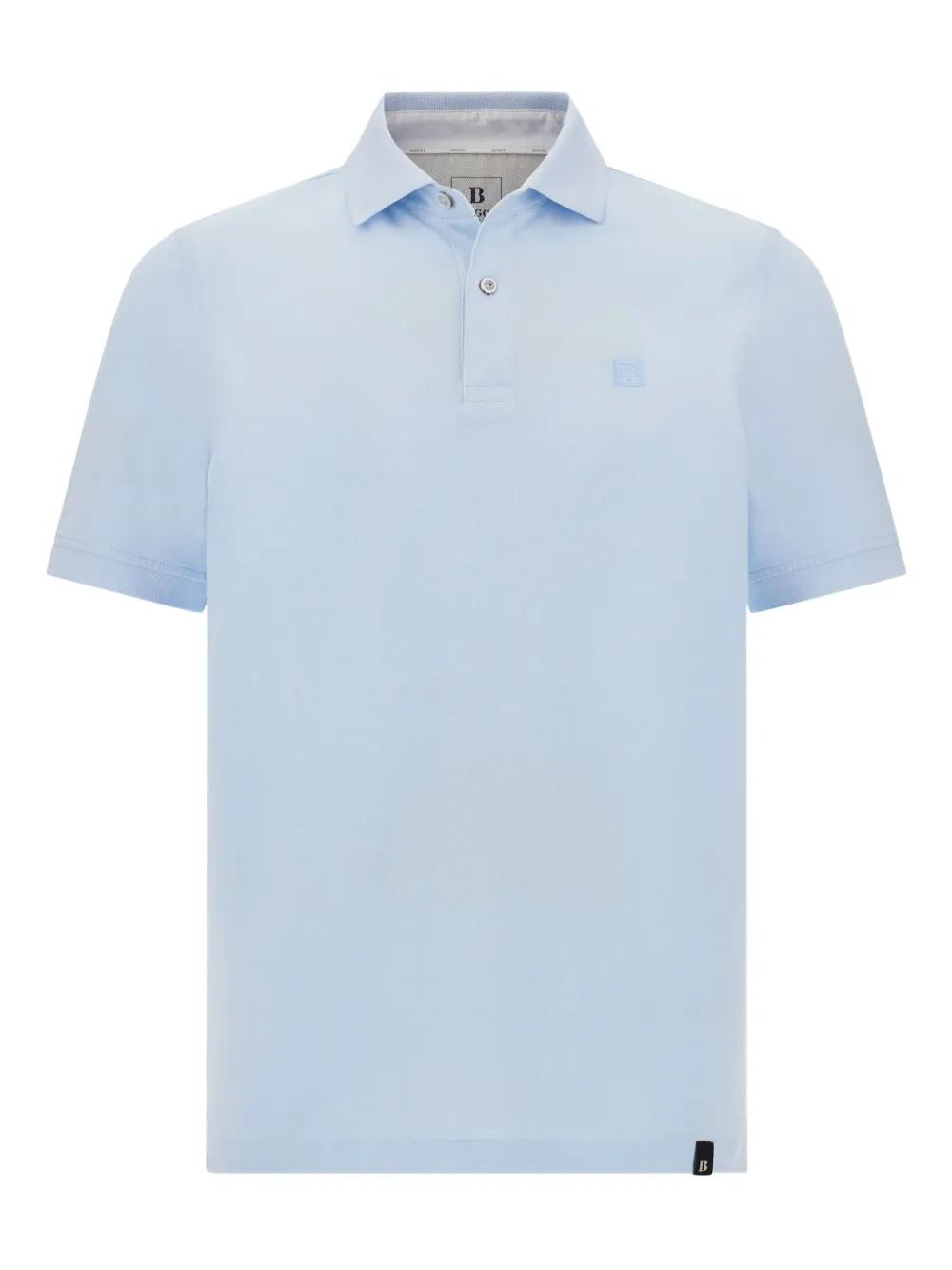 BOGGI Cotton Piqué Polo Shirt in Blue for Men Lyst UK