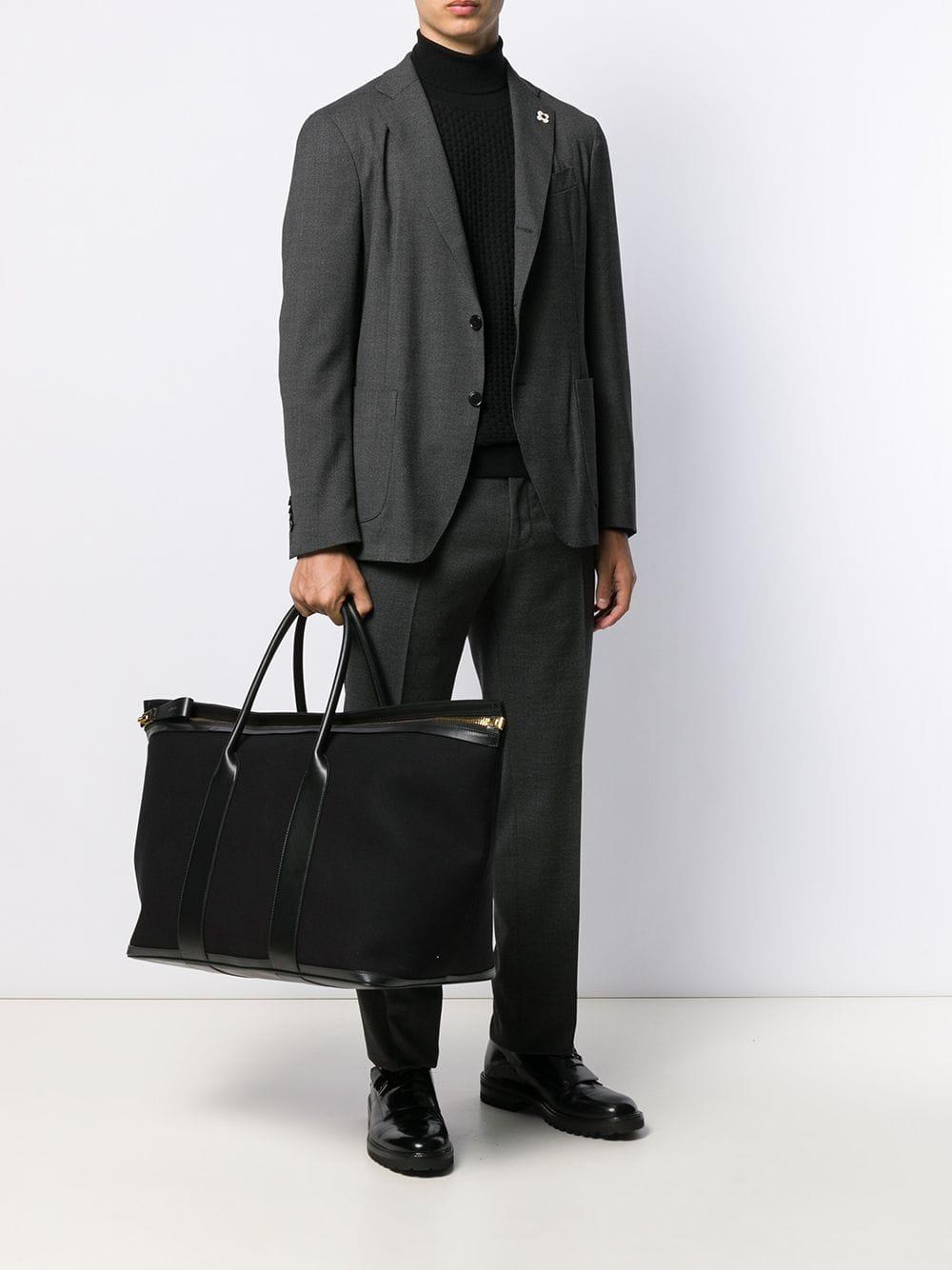 Tom Ford Canvas Buckley Tote in Black for Men | Lyst