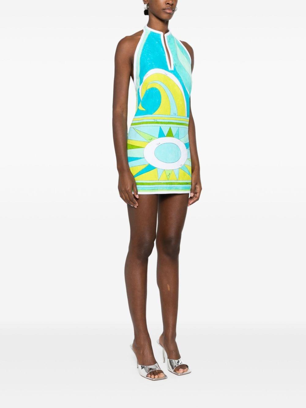 knee length dresses for ladies Iride-Print Dress – PUCCI Online Store main image 1