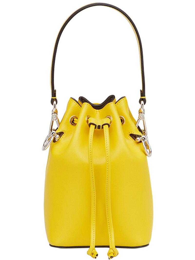yellow bucket bag