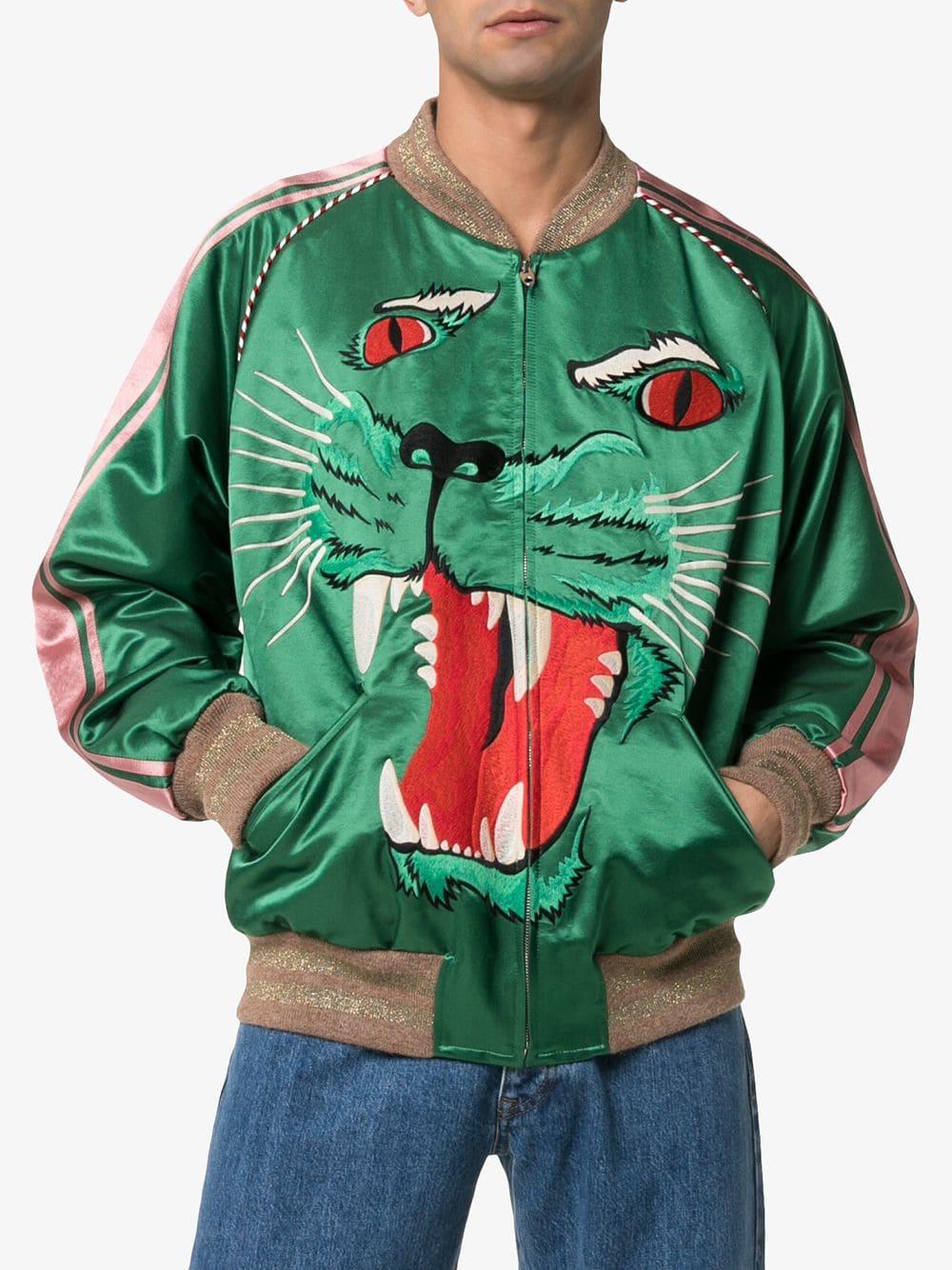Gucci tiger bomber jacket Clearance
