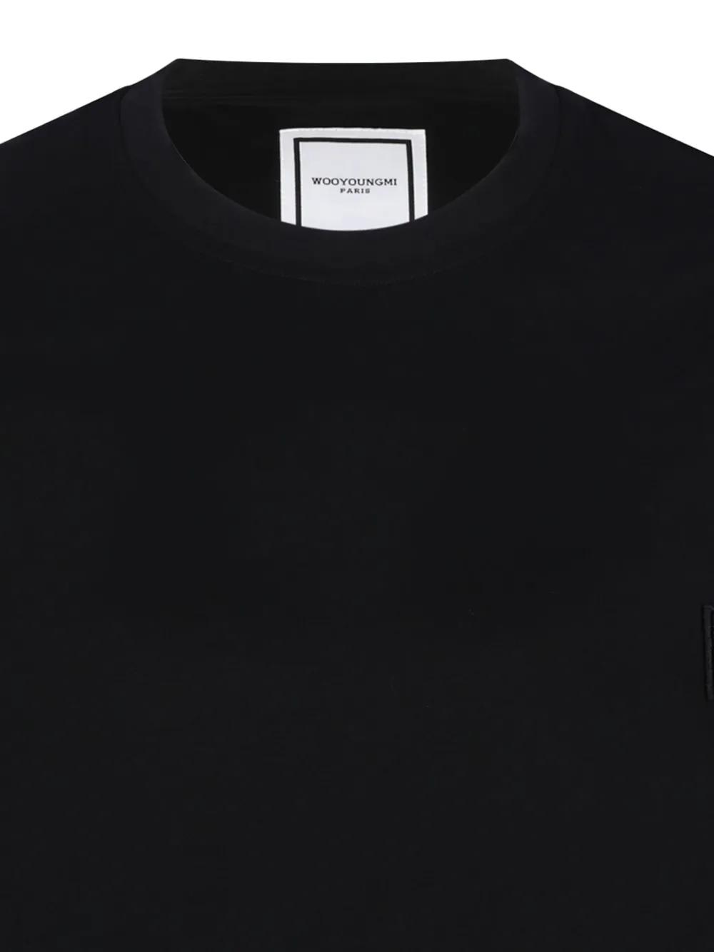 【関税込み】WOOYOUNGMI ブラック ロゴ刺繍 Tシャツ WOOYOUNGMI T-shirts for Men | Online Sale up to 50% off | Lyst