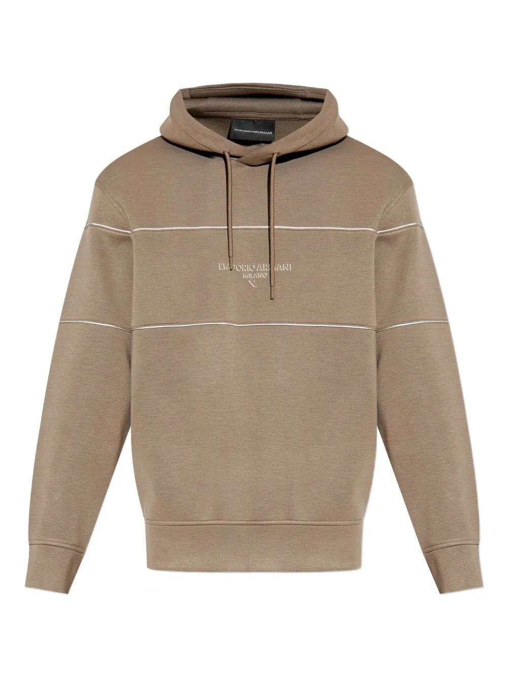 【EMPORIO ARMANI】 Men's String Hem Hoodie ★ Brown EMPORIO ARMANI】 Men's String Hem Hoodie ☆ Brown パーカー