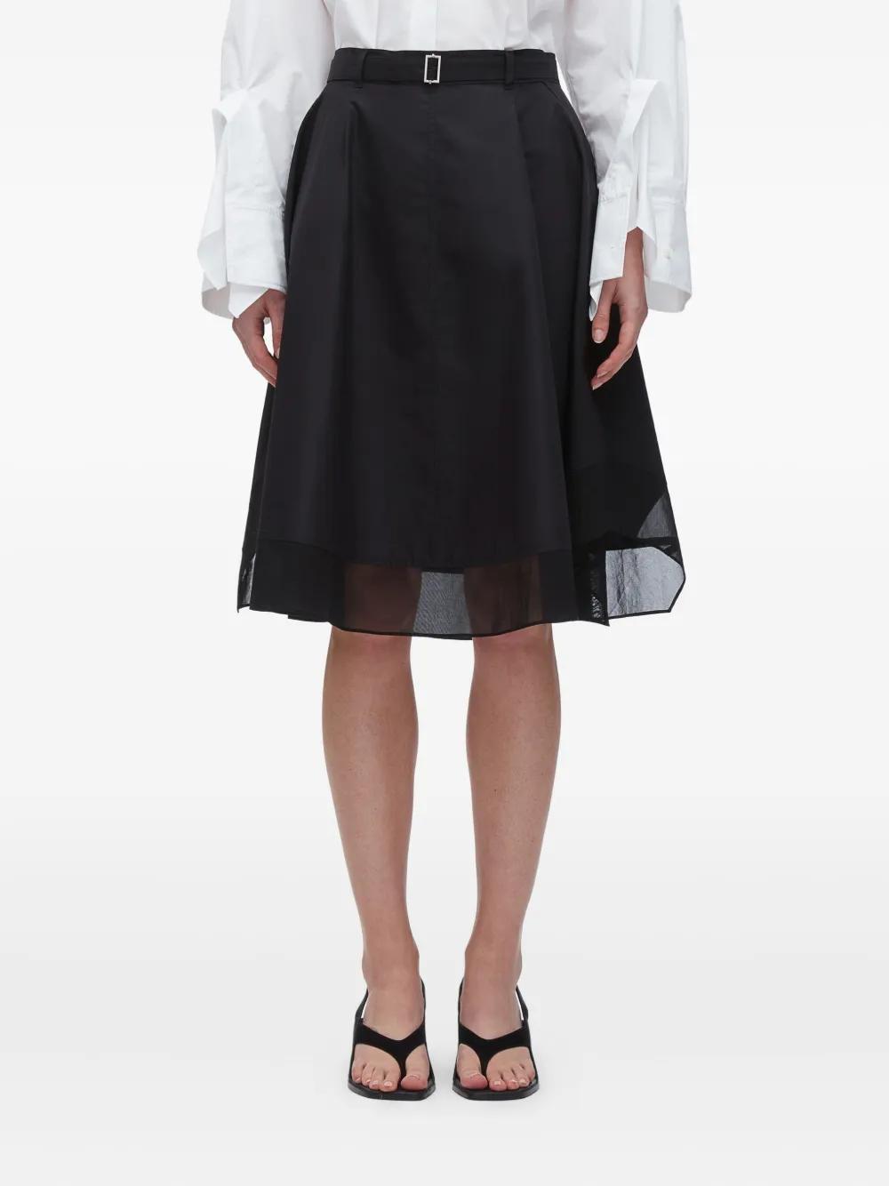 【関税込み】3.1 Phillip Lim ミニスカート 3.1 Phillip Lim: Black Utility Double Zip Belted Miniskirt