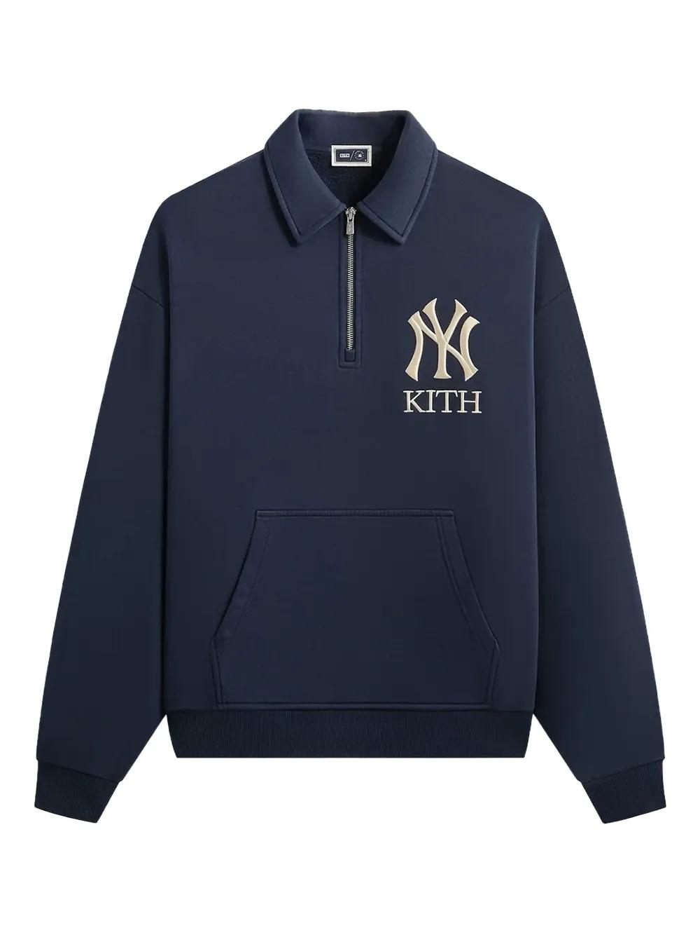 Kith X New York Yankees Quarter-Zip Sweatshirt in Blue for Men | Lyst