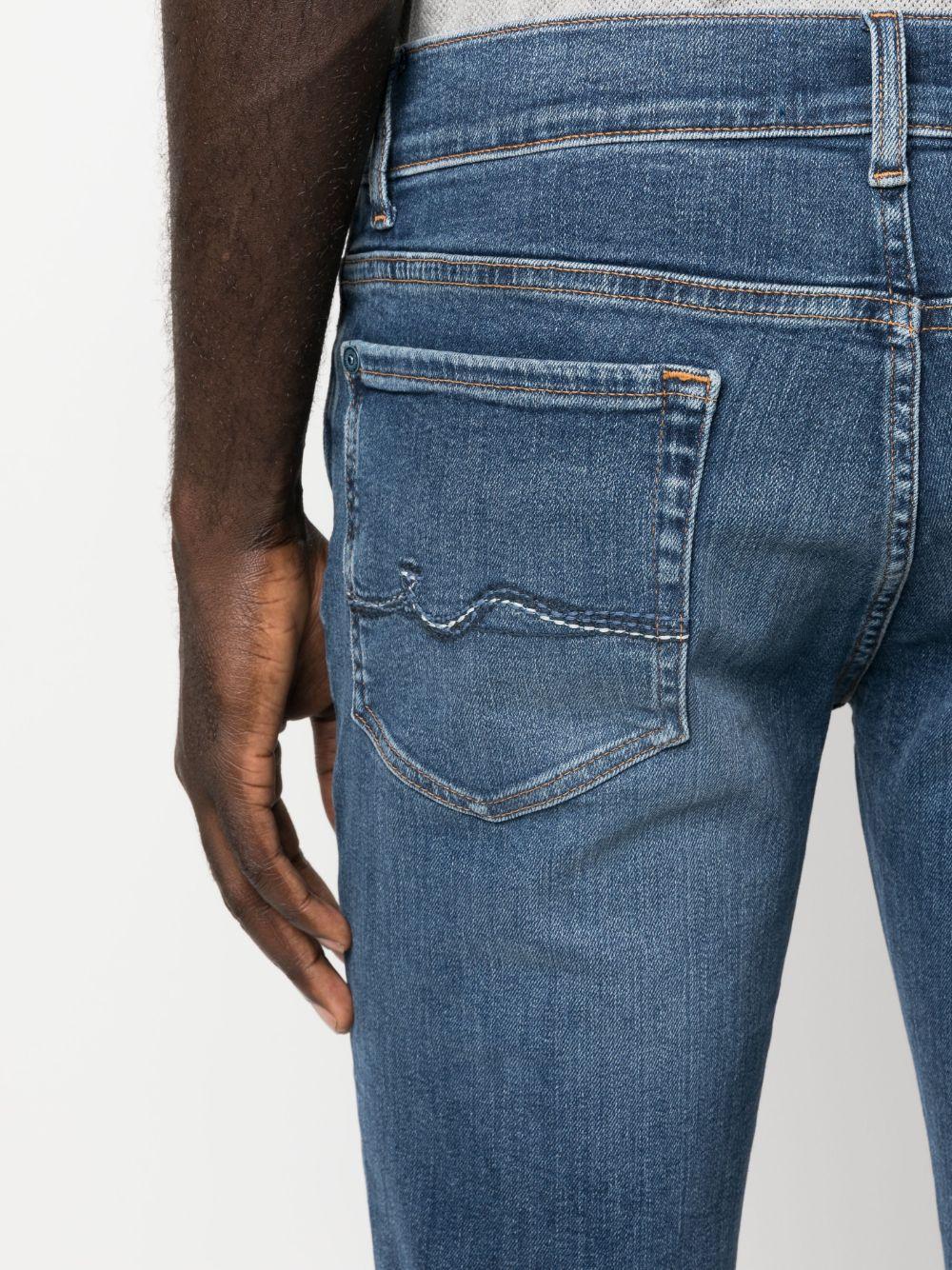 7 For All Mankind Slim-cut Leg Jeans in Blue for Men | Lyst