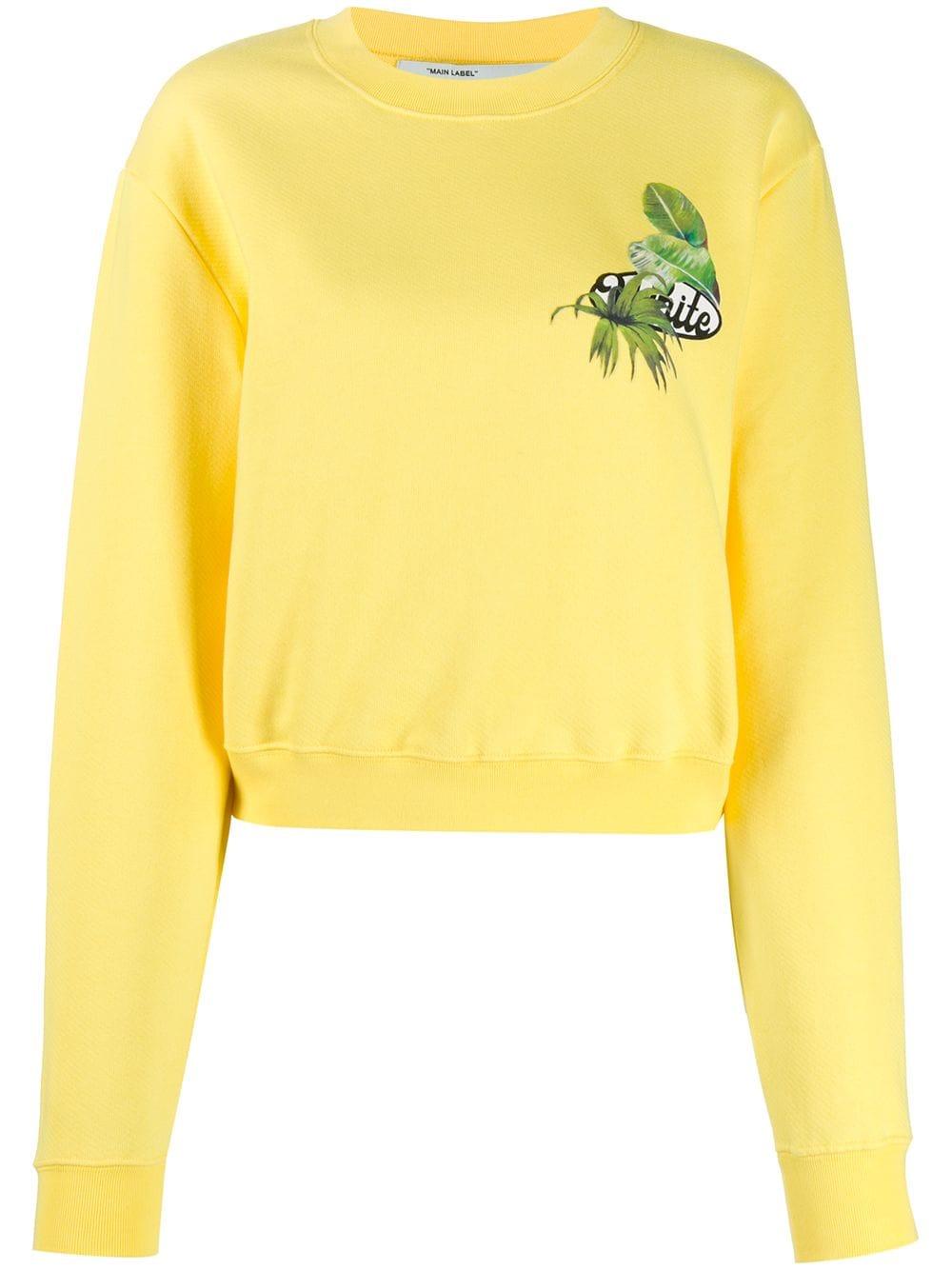 yellow off white sweatshirt