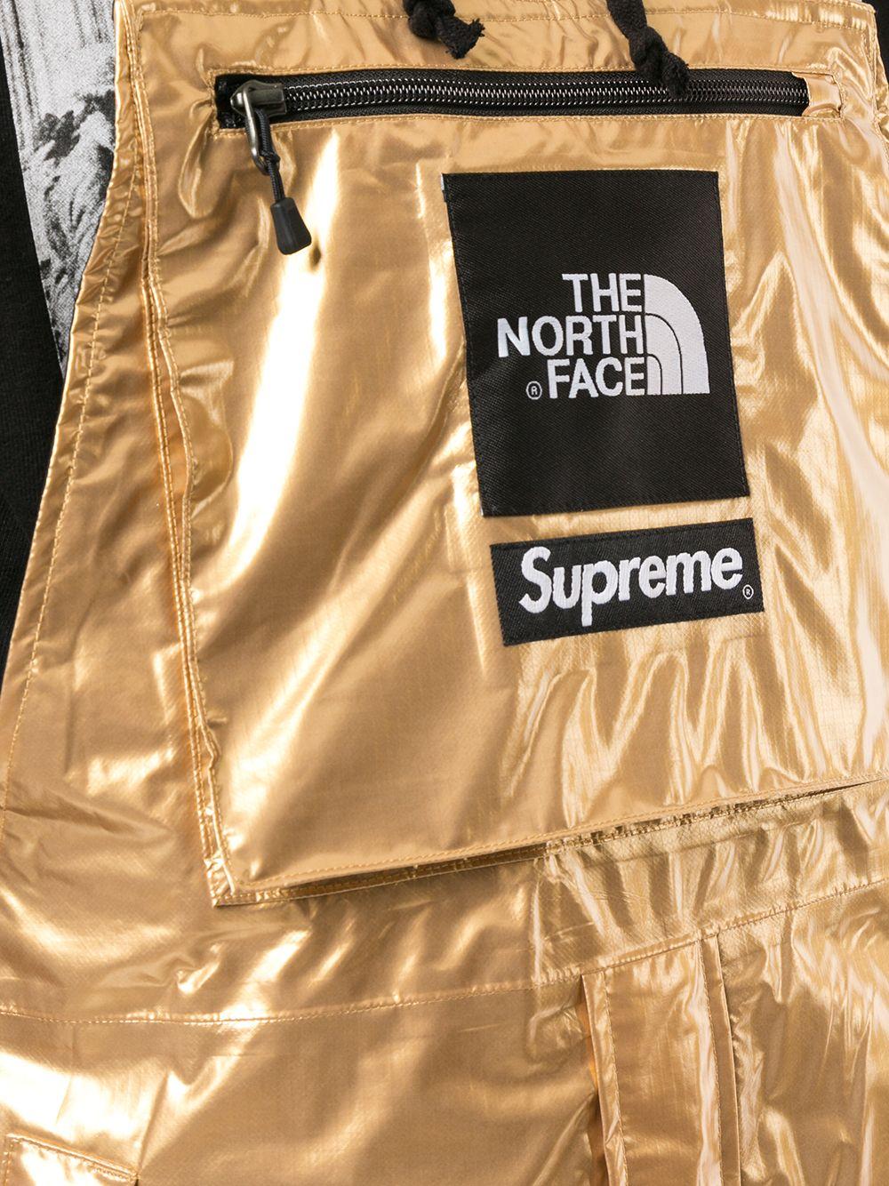 supreme x the north face gold