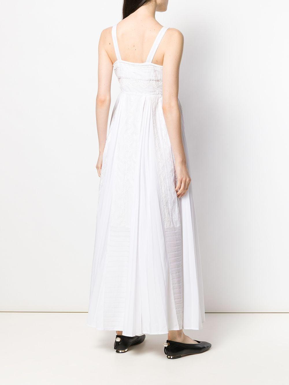 chikankari maxi dress