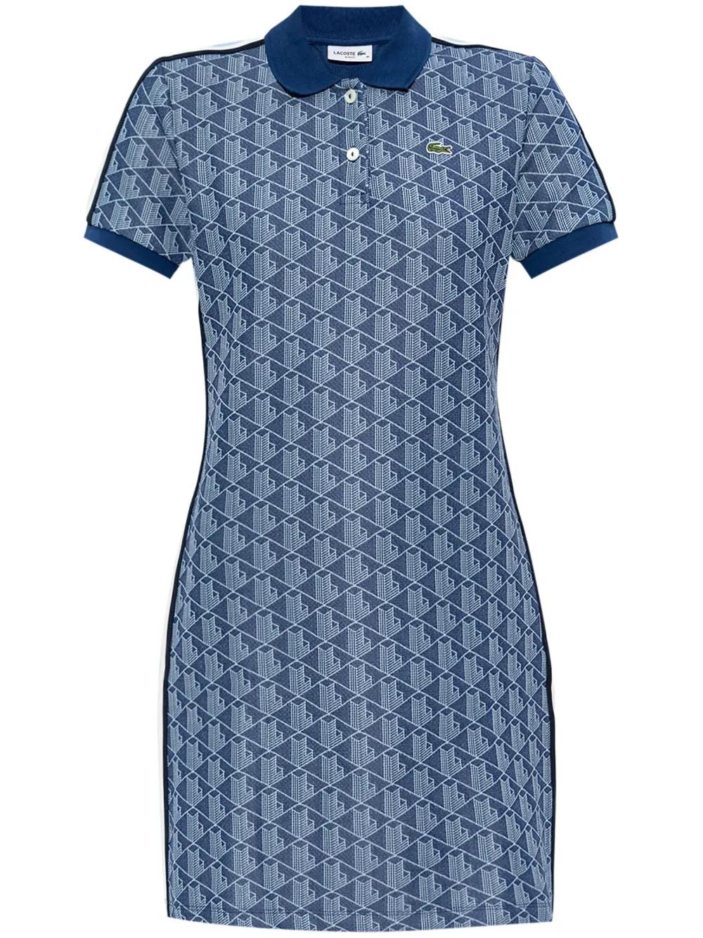 ladies lacoste dress Women's Slim Fit Monogram Polo Dress