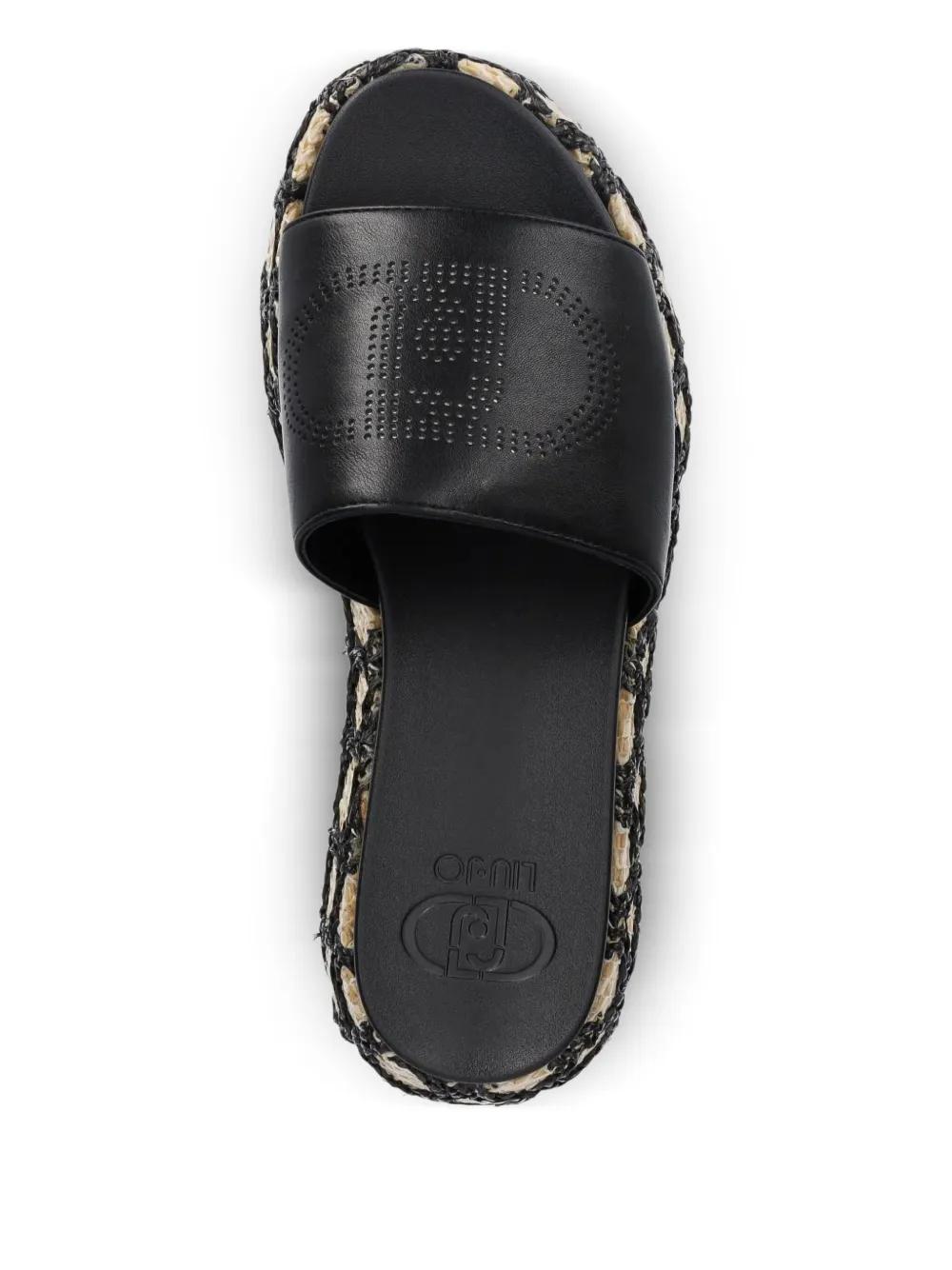 シューズ・サンダルその他 LIU JO Woman Flat sandals Black SA5125PX002 22222 LIU JO Woman Flat sandals Black SA5125PX002 22222