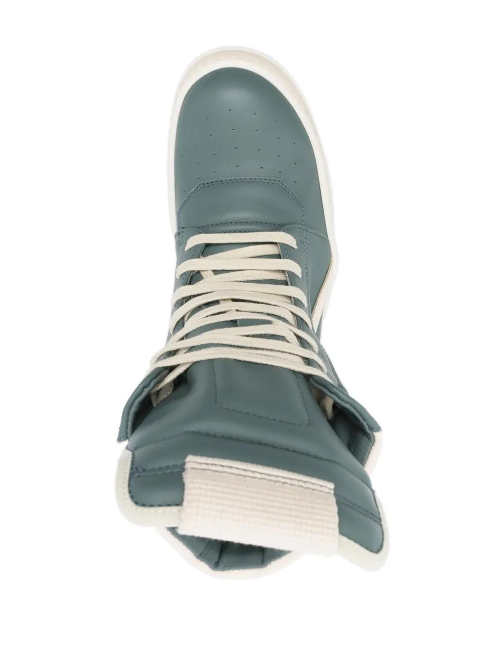 【RICK OWENS】ブルー ホワイト Hollywood Geobasket スニーカー Rick Owens Hollywood Geobasket Sneakers in Blue | Lyst