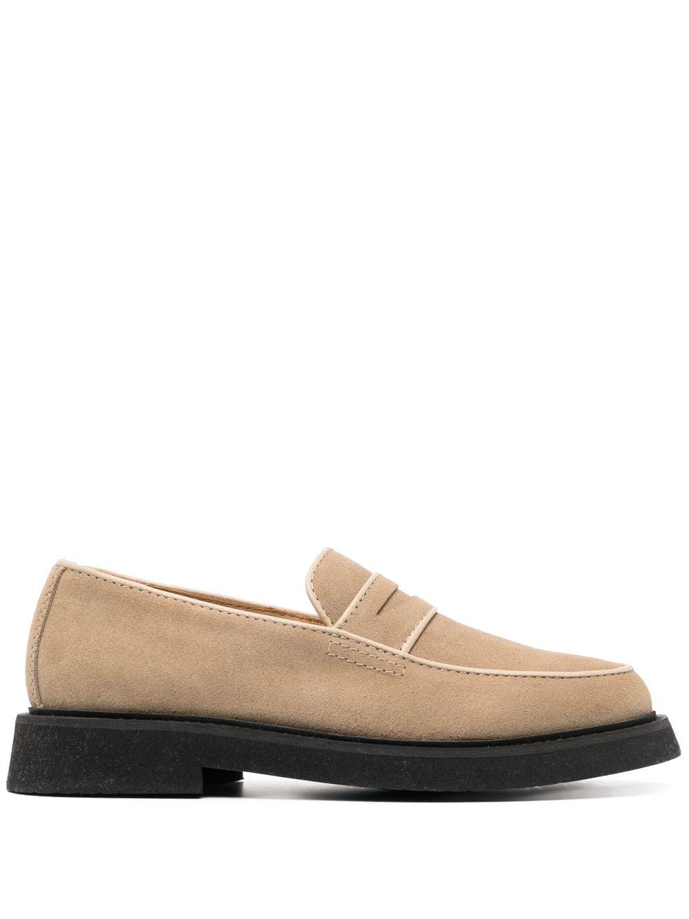 A.P.C. Gael Suede Loafers in Natural for Men | Lyst