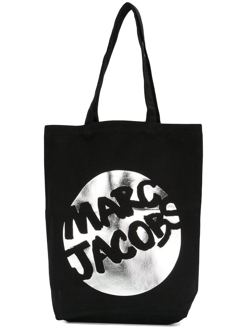 Marc Jacobs Canvas Printed Shopper Bag in Black for Men - Lyst