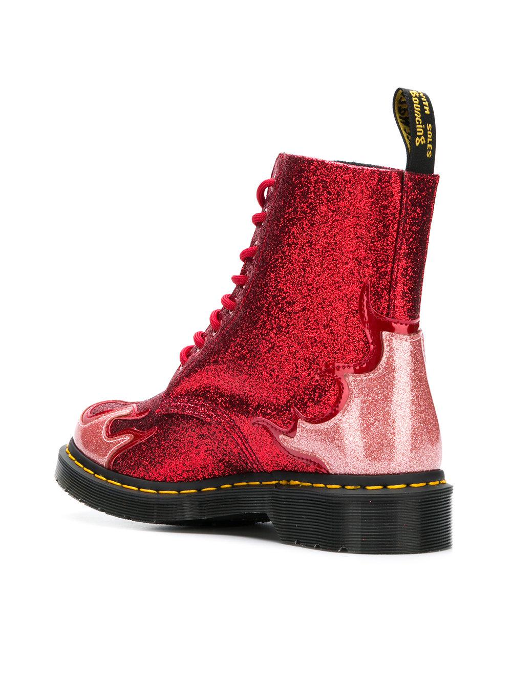 red flame dr martens
