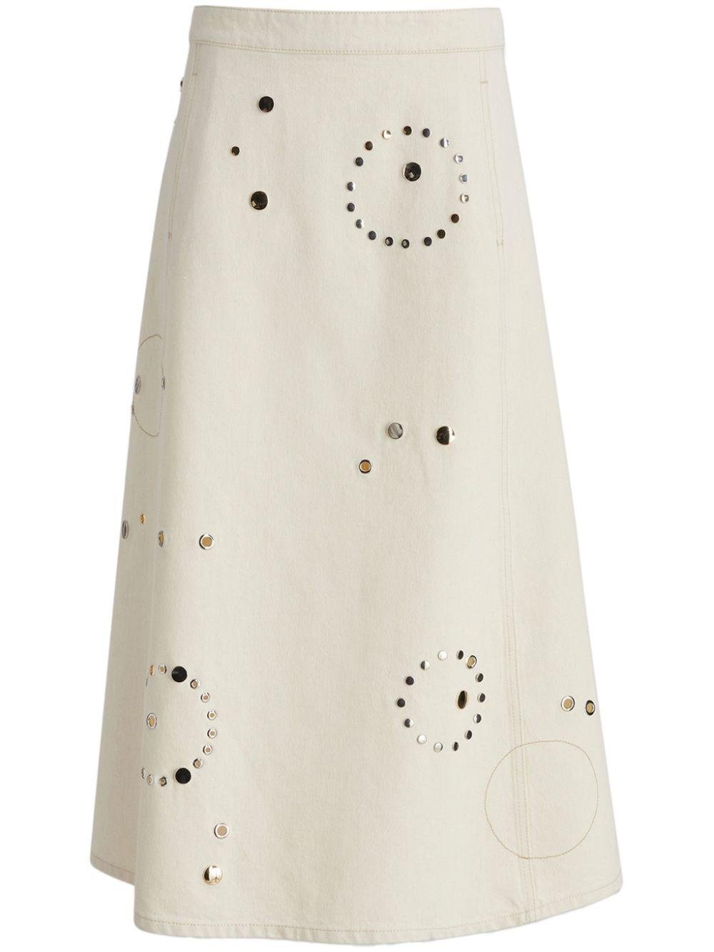 Chloé レディース ナチュラル スタッズ スカート スカート