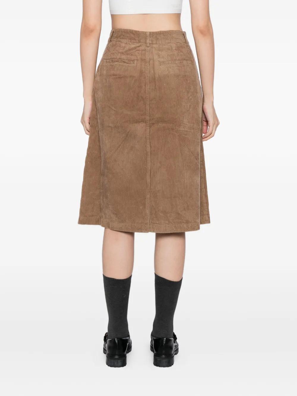 Gonna Donna In Velluto A Coste Corta - Vita Alta, Linea A, Perfetta Per Autunno/inverno E Serate