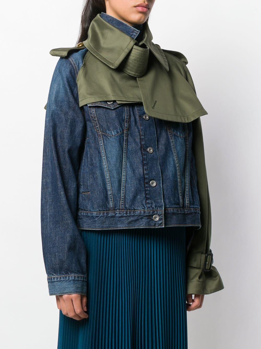 trench denim jacket