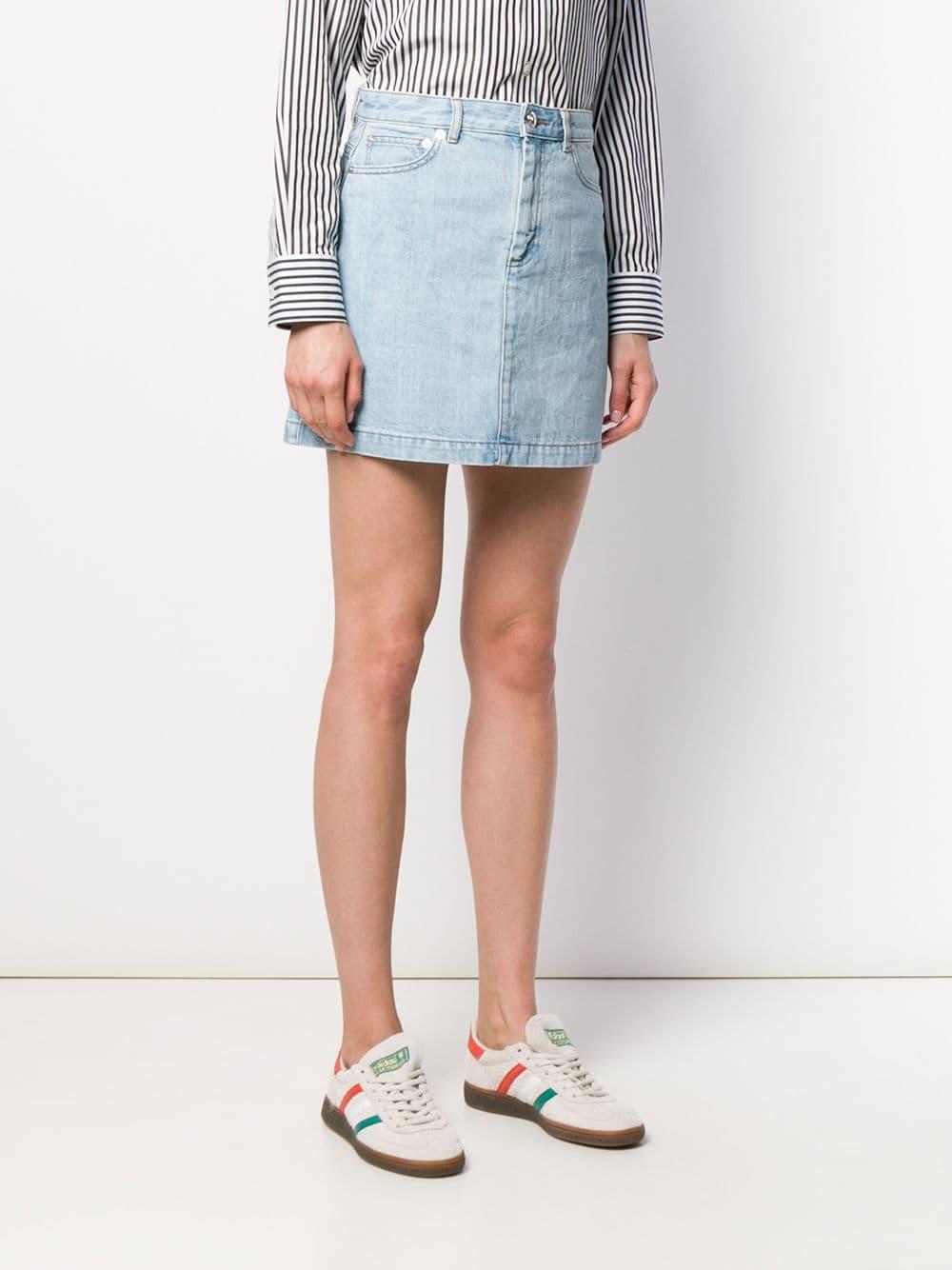 apc denim skirt