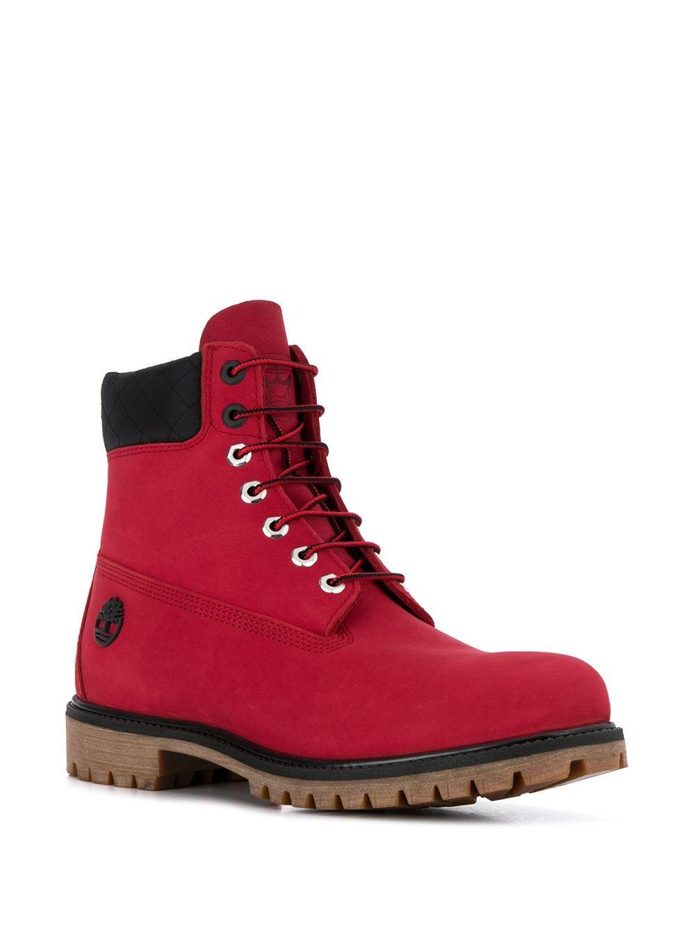 Timberland Chicago Bulls 6-inch Boots in Red for Men | Lyst