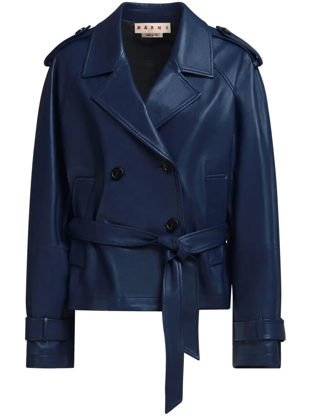 ブルゾン Marni Double-Breasted Jacket With Belted Waist Marni Double-Breasted Jacket With Belted Waist | THE LIST