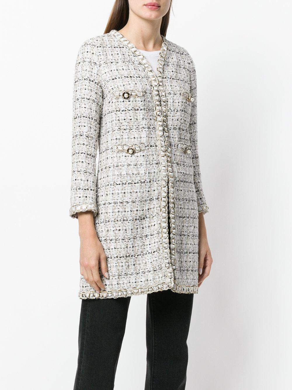 Edward Achour Paris Tweed Coat | Lyst UK