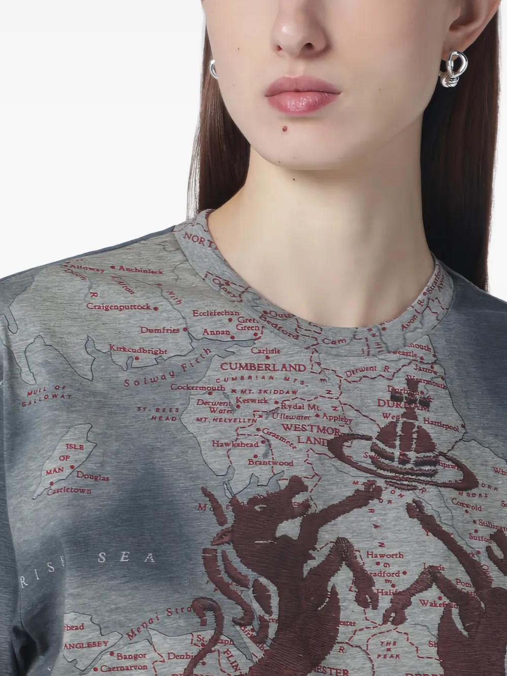 Vivienne Westwood ホノルル花柄 Tシャツ グレー Vivienne Westwood Horse-Print T-Shirt in Gray | Lyst