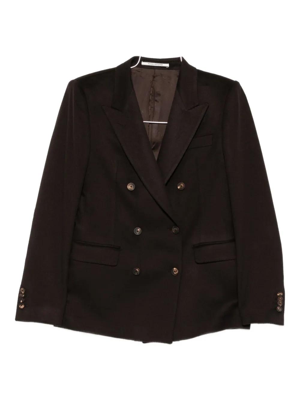 ジャケット TAGLIATORE JASMINE DOUBLE-BREASTED CASHMERE JACKET TAGLIATORE Jasmine double-breasted cashmere jacket - Black