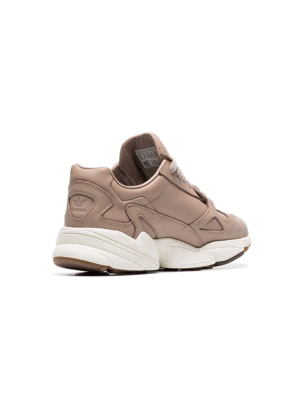 adidas Nude Falcon Low Top Leather Sneakers in Pink - Lyst