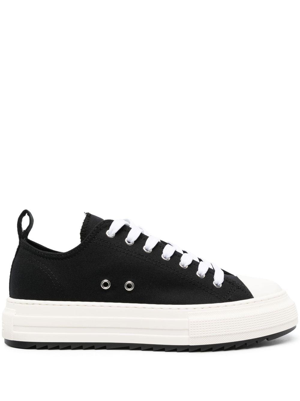 DSquared² Logo-patch Sneakers in Black for Men | Lyst