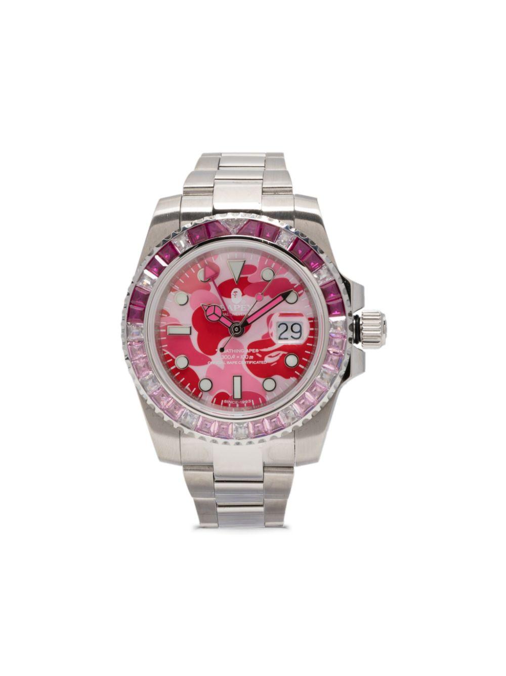 A Bathing Ape メンズ レッド Type 2 Bapex Abc Camo Crystal Stone 