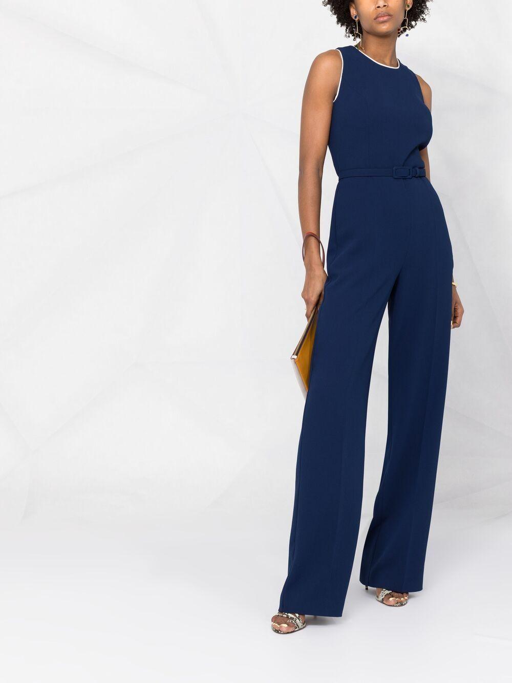 Ralph Lauren Collection Jumpsuit mit Gürtel in Blau | Lyst AT