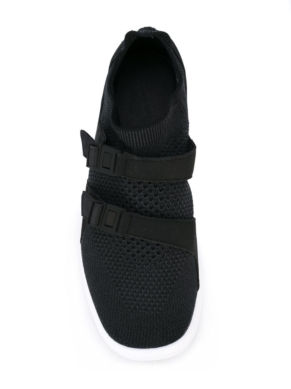 Nike Synthetic Double Strap Sneakers in Black for Men | Lyst