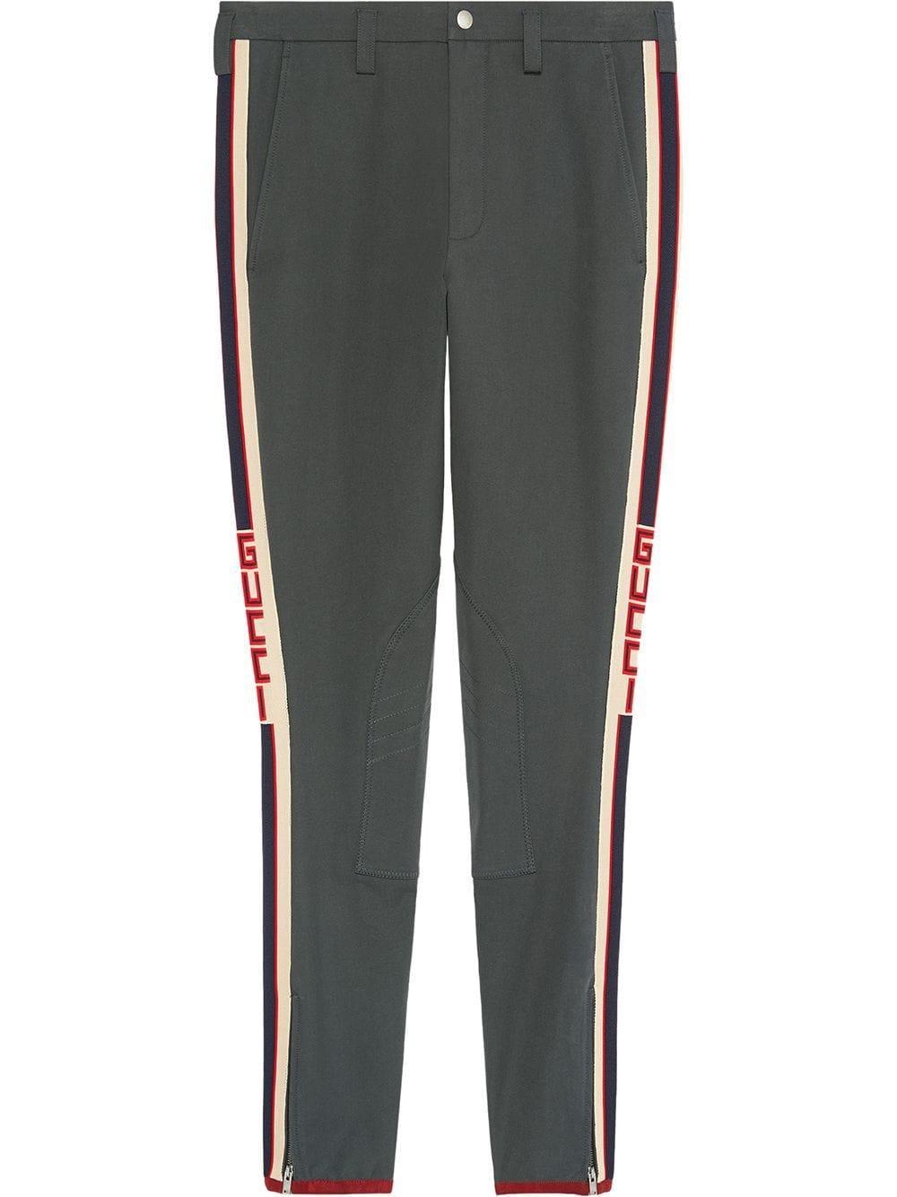 Pantaloni con banda laterale da Uomo di Gucci in Grigio | Lyst
